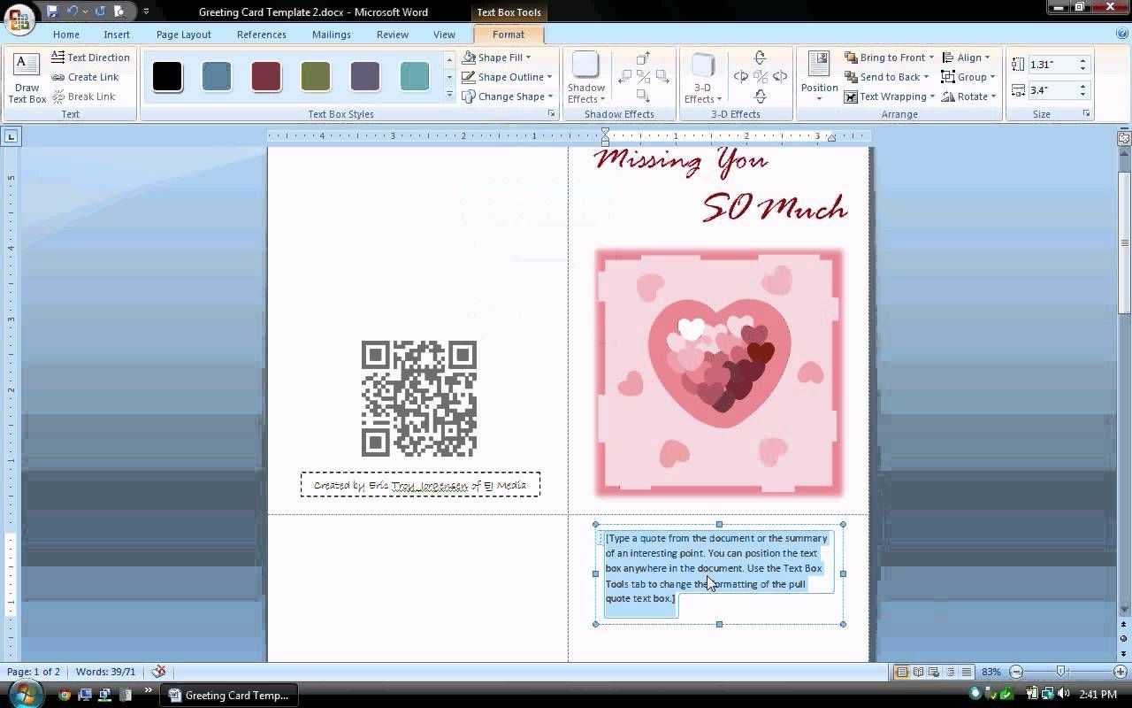 Ms Word Tutorial (Part 1) – Greeting Card Template With Birthday Card Publisher Template