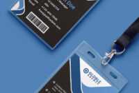 Multipurpose Dark Office Id Card Free Psd Template | Id Card within Id Card Design Template Psd Free Download