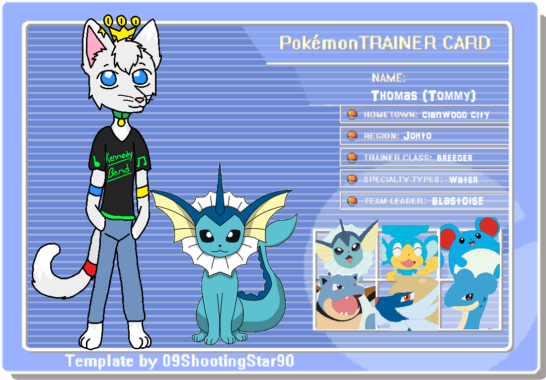 My Trainer Card~!kittyway — Fur Affinity [Dot] Net Inside Pokemon Trainer Card Template