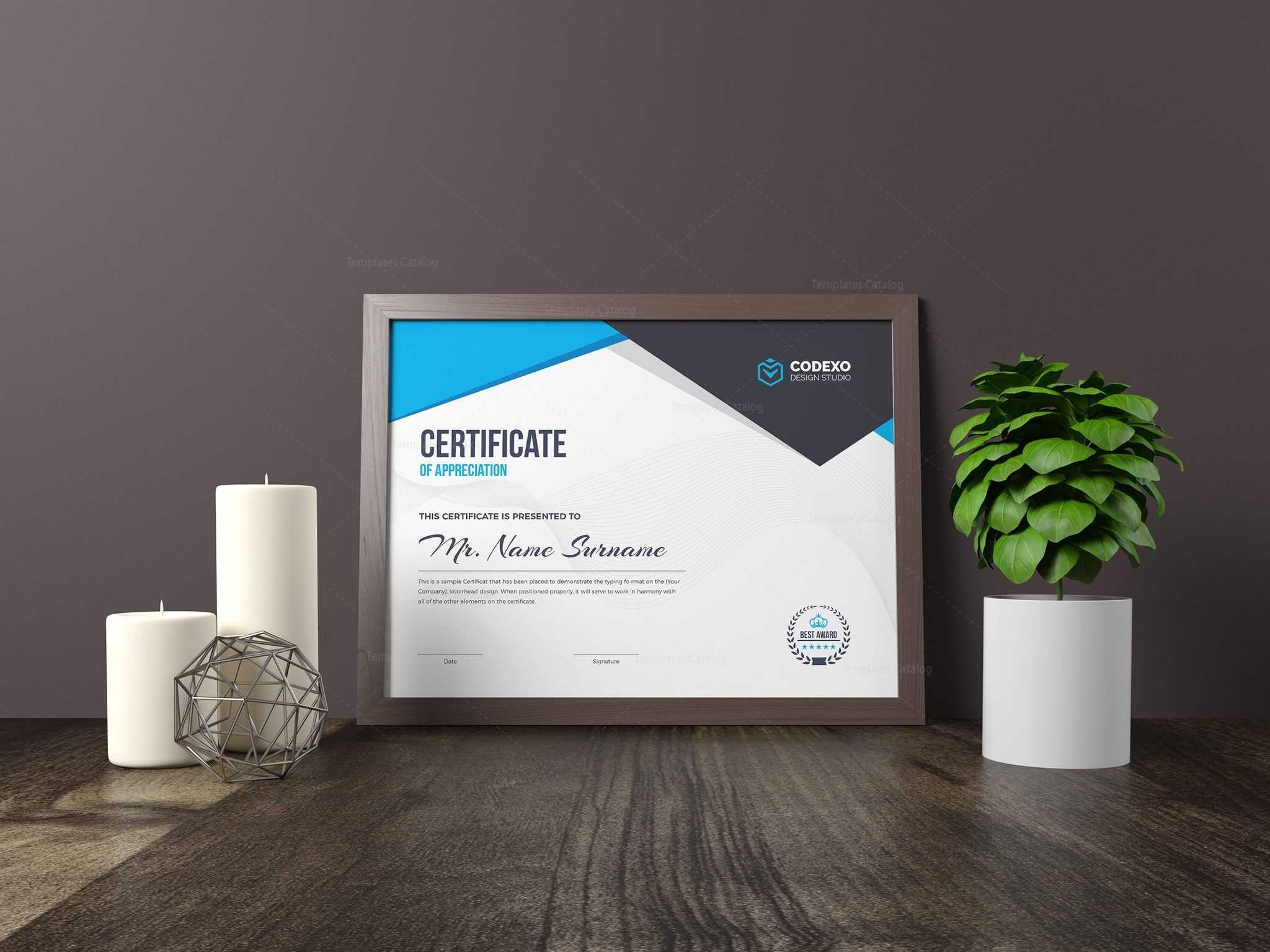 Nemesis Professional Landscape Certificate Template 000847 Intended For Landscape Certificate Templates