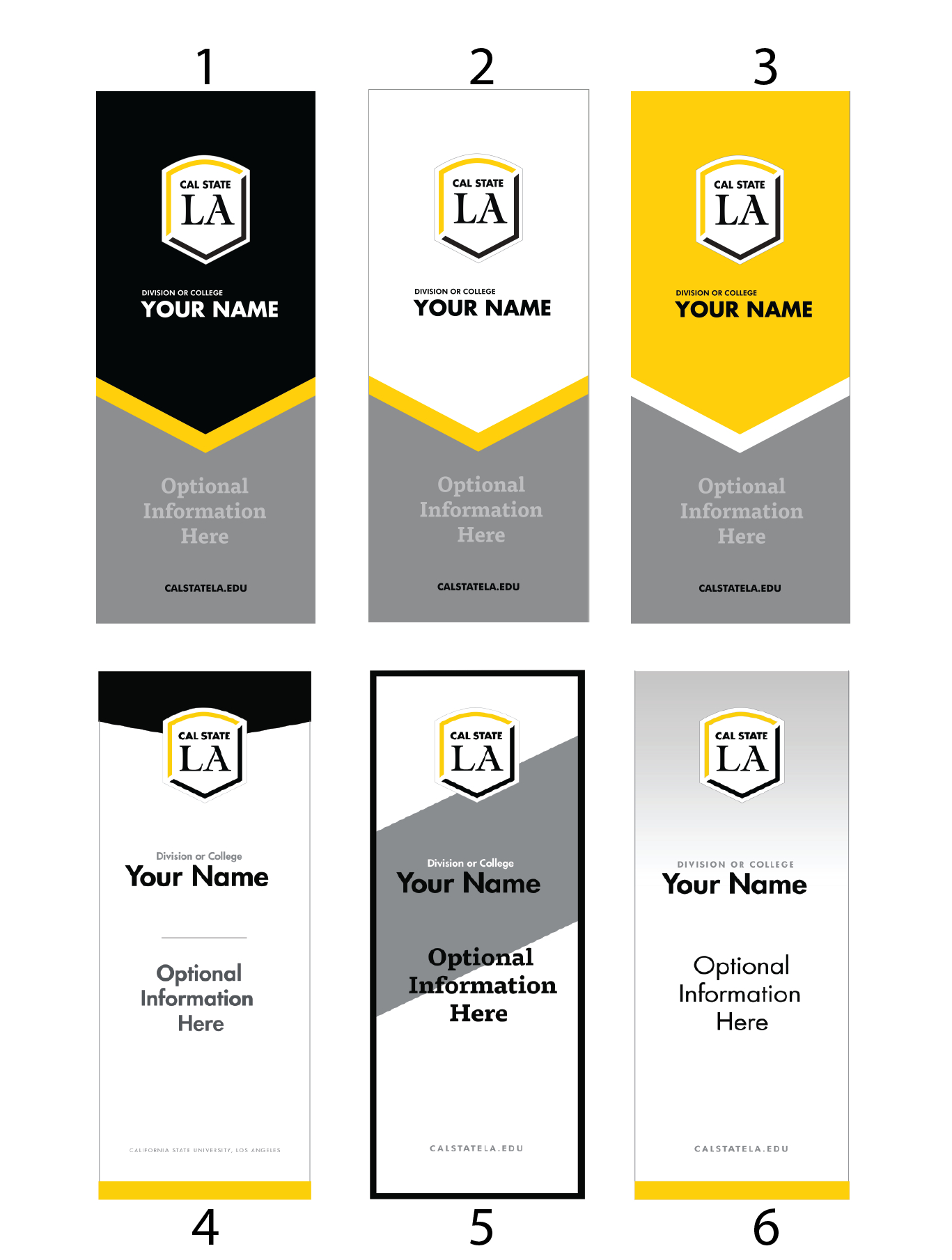 New Brand Templates | Cal State La With College Banner Template