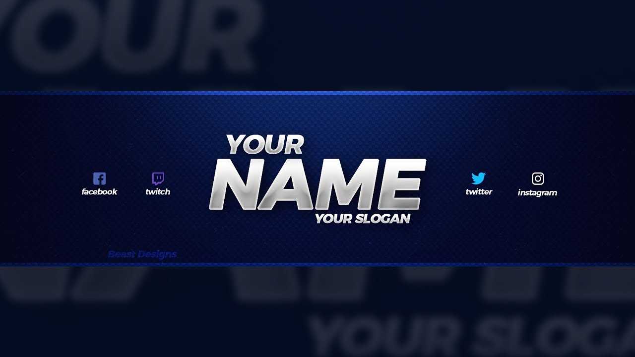 New Free 2018 Youtube Banner Template! – (Free Youtube Banner Template Psd) For Youtube Banners Template