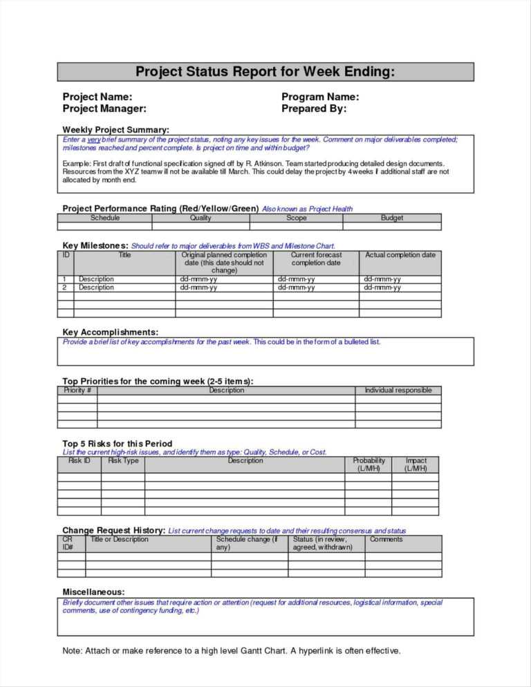 Post Project Report Template