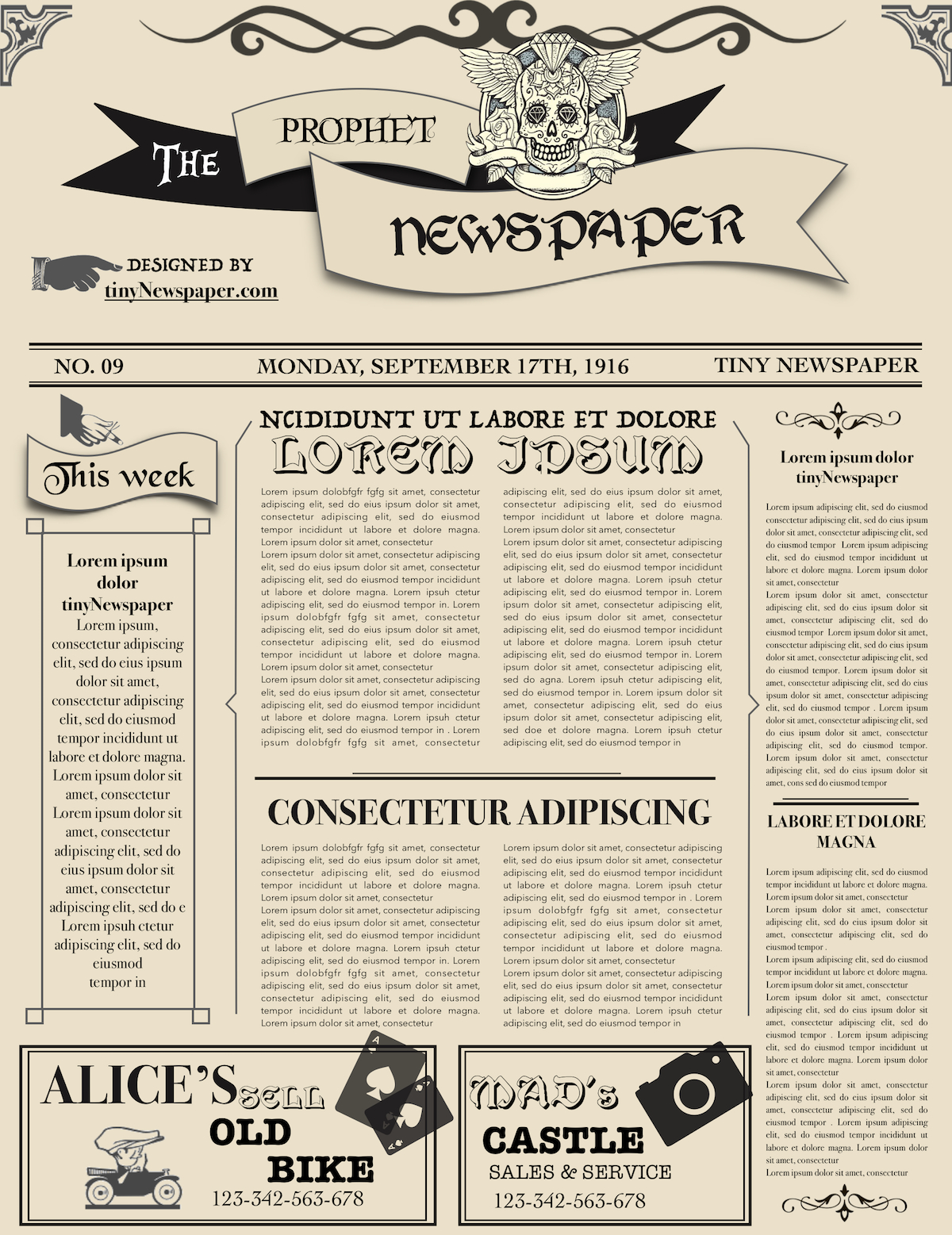 old-blank-newspaper-template