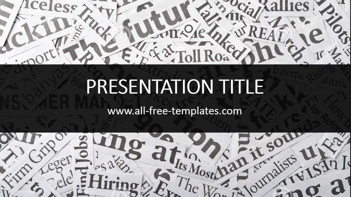 Newspaper Powerpoint Template Is Free Template That You Can Throughout Newspaper Template For Powerpoint