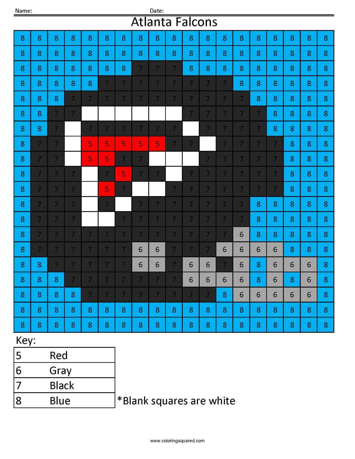 Blank Perler Bead Template
