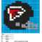 Nfc Colornumber | Graphgans | Football Crafts, Sports Pertaining To Blank Perler Bead Template