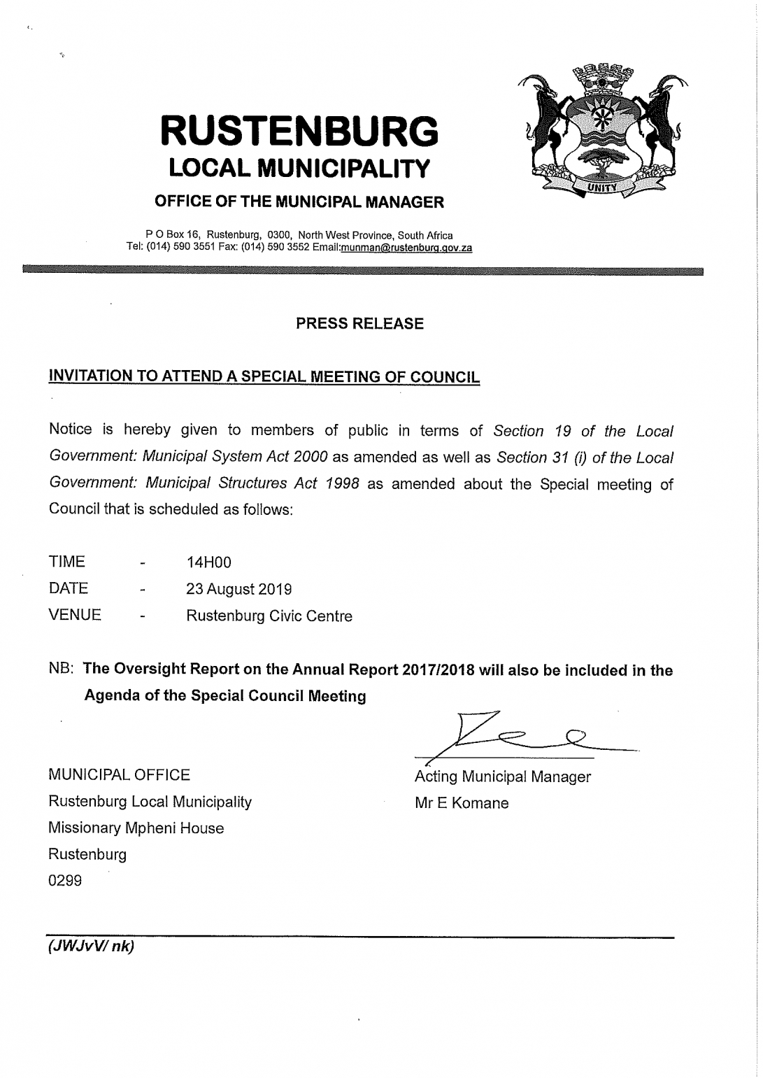 Notices Local Municipality Electrical Certificate Of Within Certificate Of Compliance Template