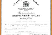 Novelty Birth Certificate Template - Atlantaauctionco with Novelty Birth Certificate Template