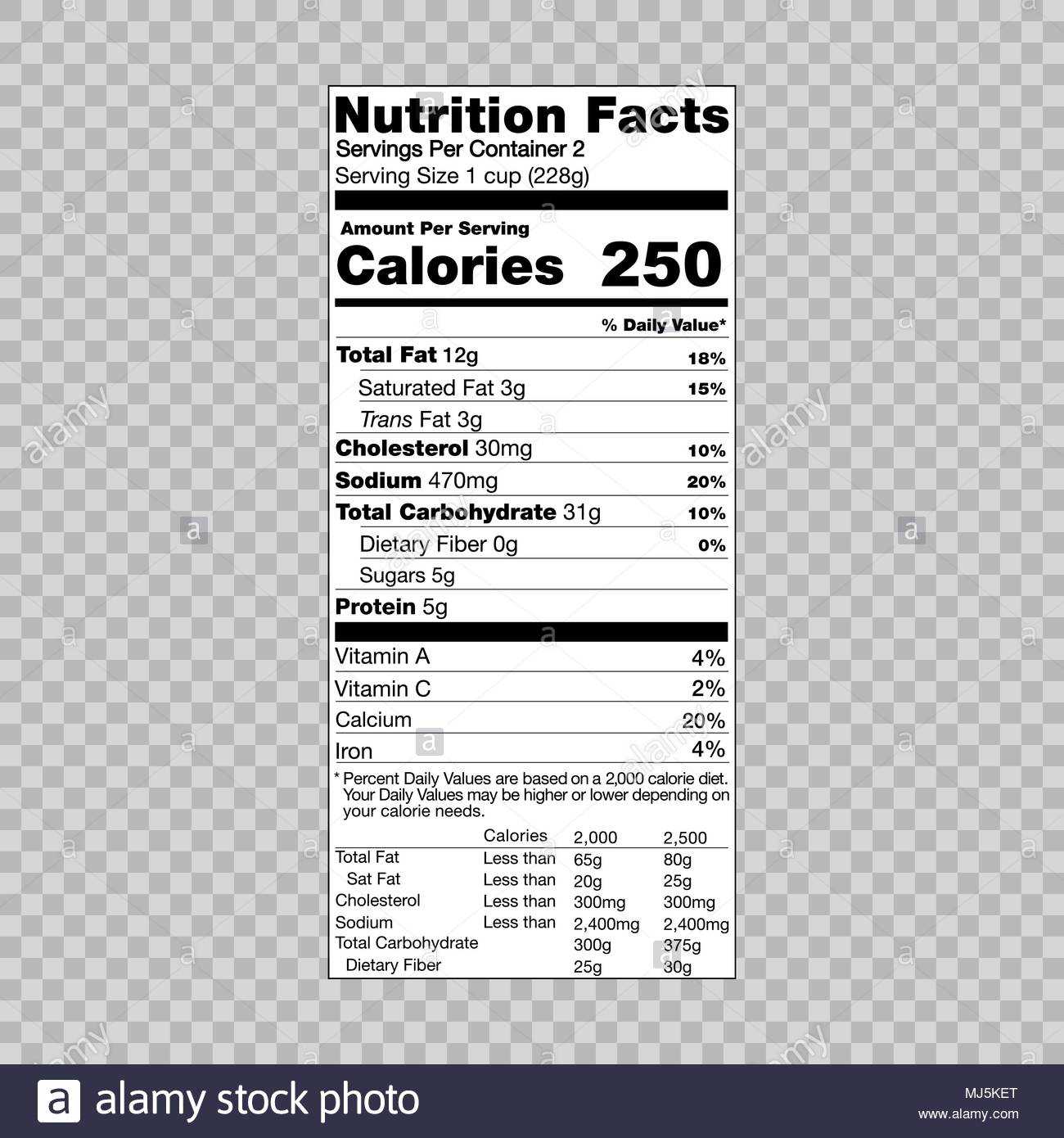 Nutrition Facts Informationlate For Food Label Mj5Ket Blank In Nutrition Label Template Word