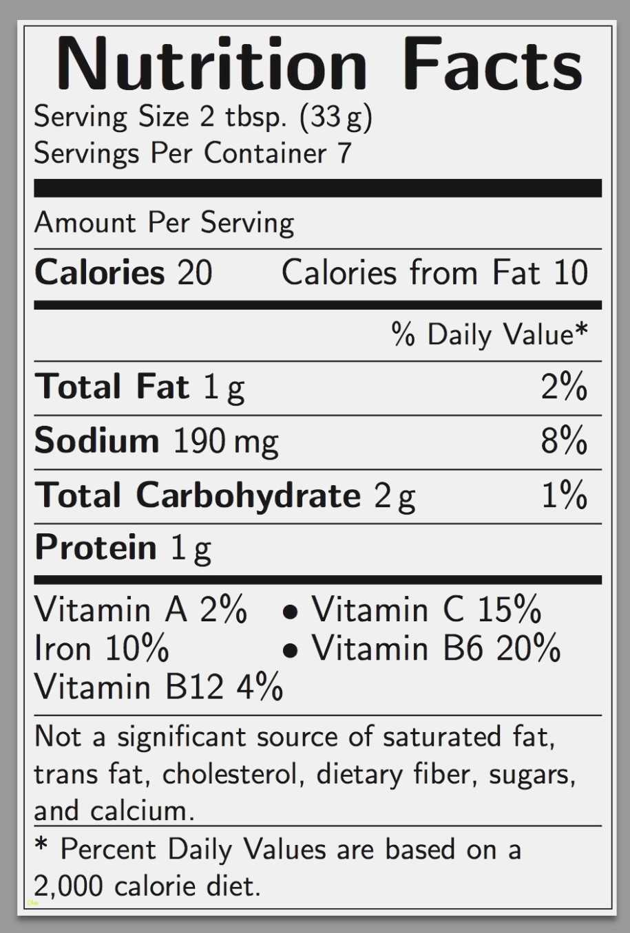 Nutrition Facts Label Template Awesome Blank Nutrition Label Inside Blank Food Label Template