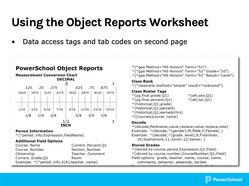 Object Reports 1: Basic Building Blocks With Regard To Powerschool Reports Templates