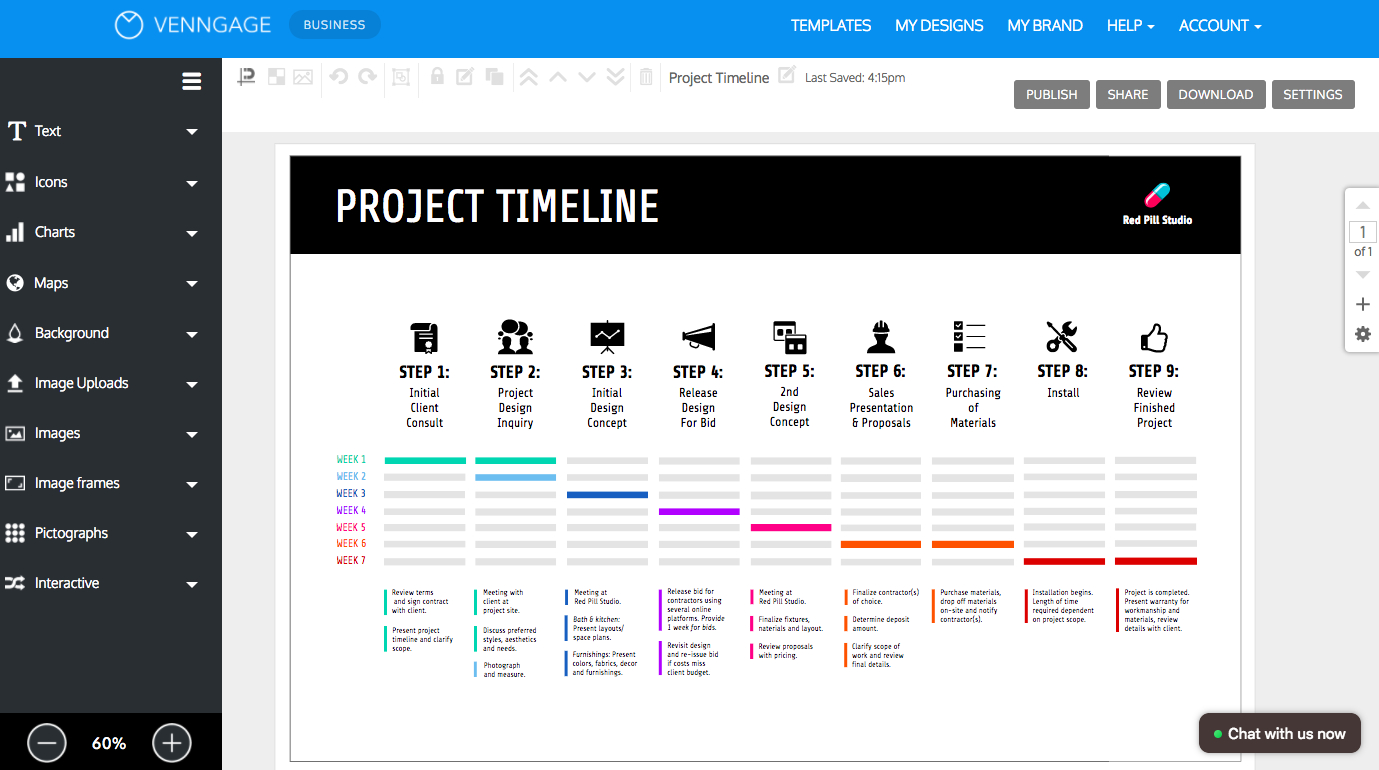 Online Roadmap Maker – Create A Roadmap Template – Venngage For Blank Road Map Template