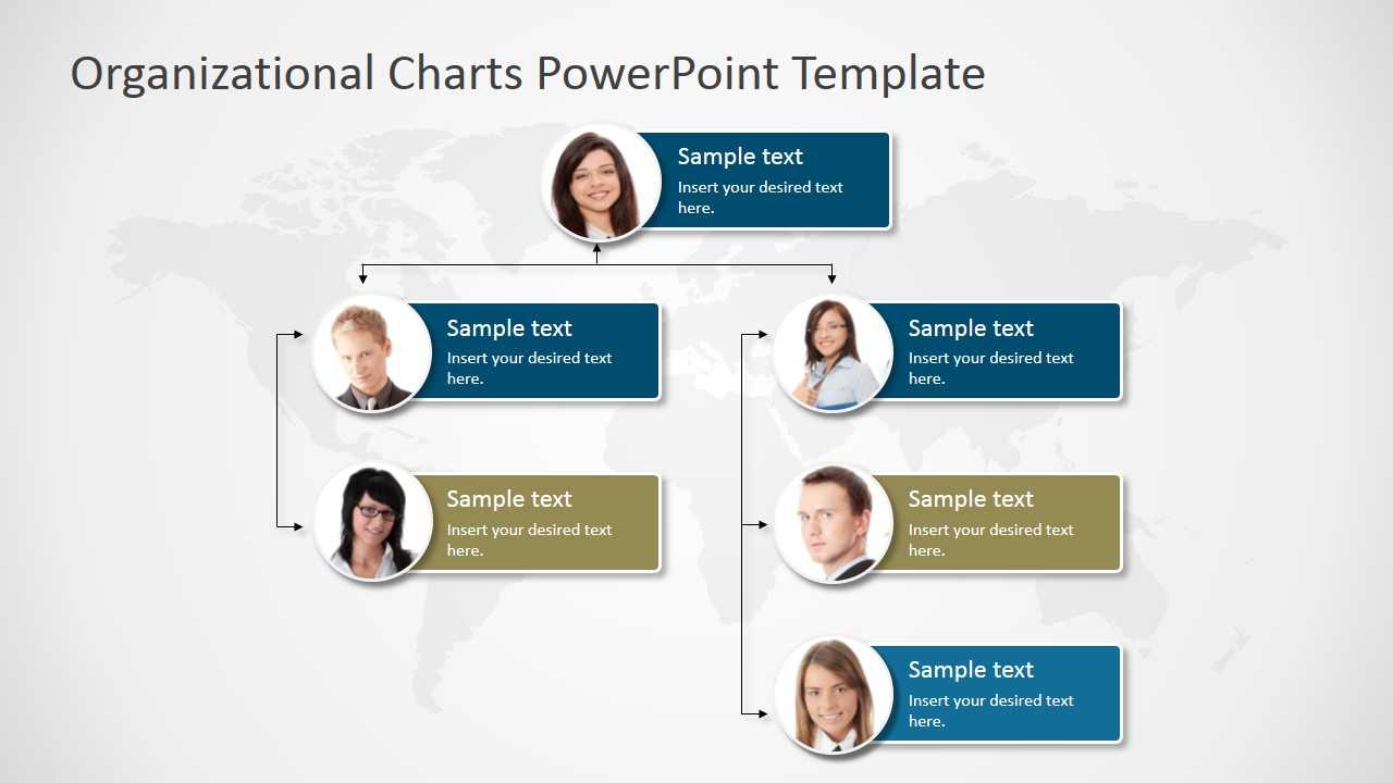 Organizational Charts Powerpoint Template – Slidemodel In Microsoft Powerpoint Org Chart Template