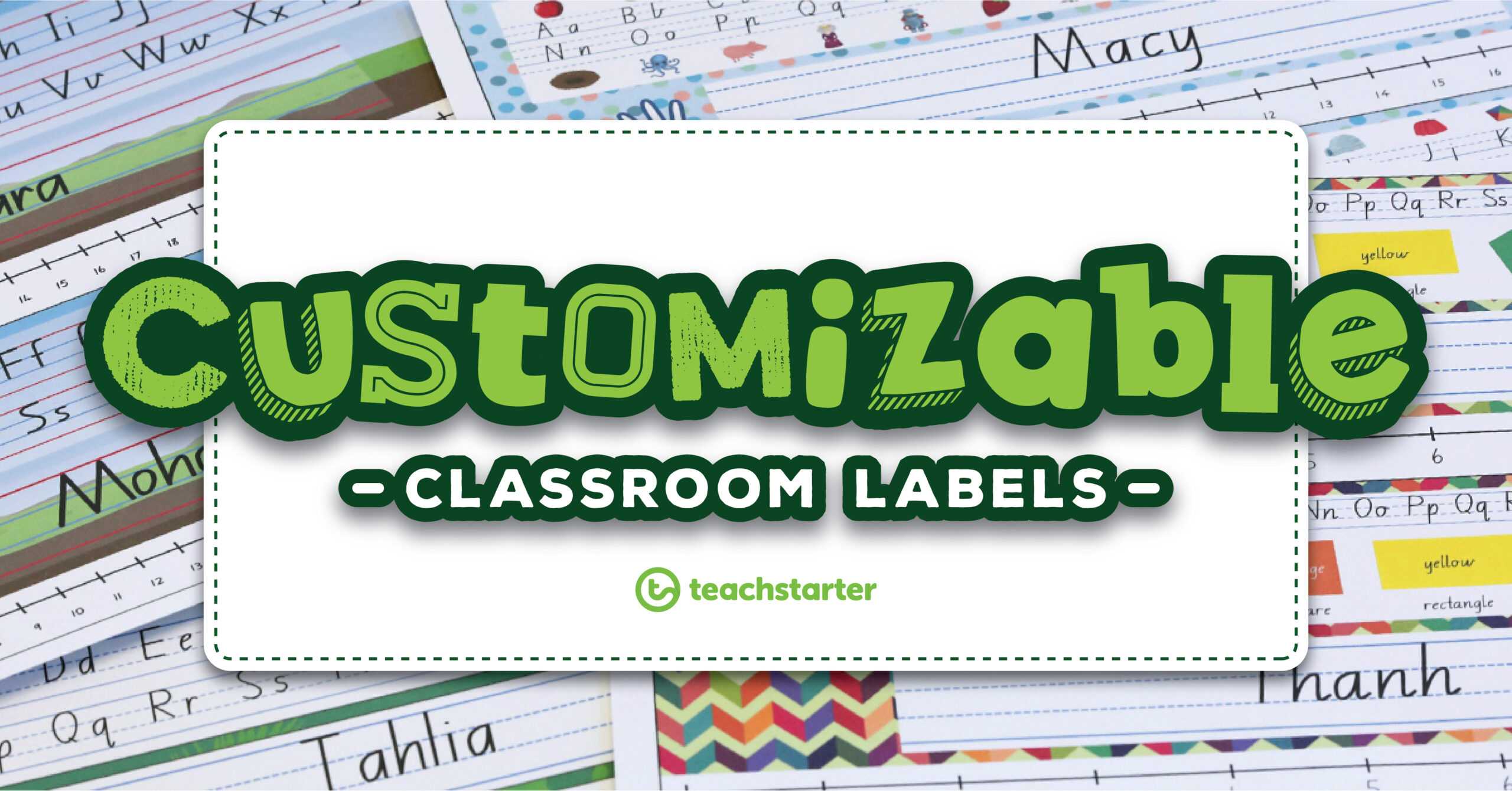Our Most Popular Customisable Classroom Labels, Signs & Displays Pertaining To Classroom Banner Template