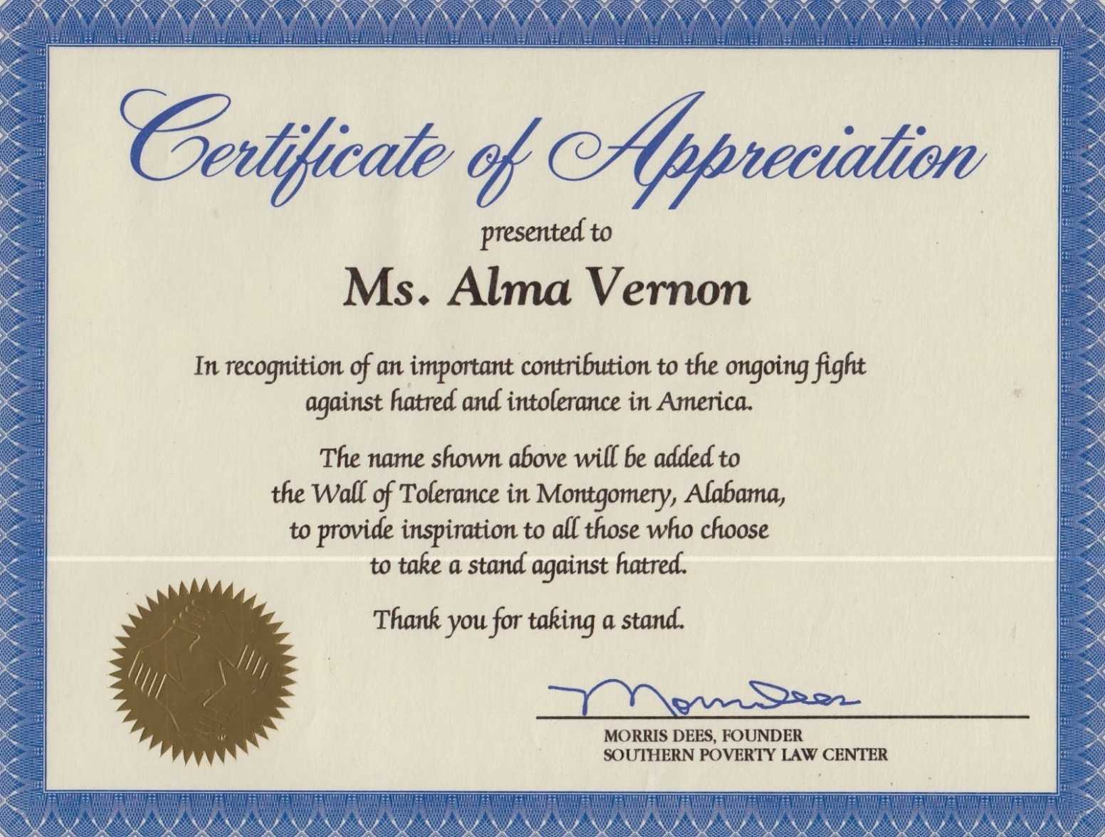 Outstanding Volunteer Certificate Template Appreciation In Volunteer Certificate Template