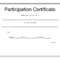 Participation Certificate Template – Free Download Inside Certificate Of Participation Template Pdf