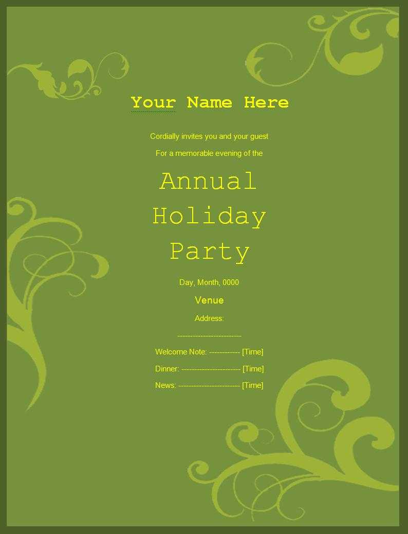 Party Invitation Templates | 5+ Free Printable Word & Pdf Inside Free Dinner Invitation Templates For Word