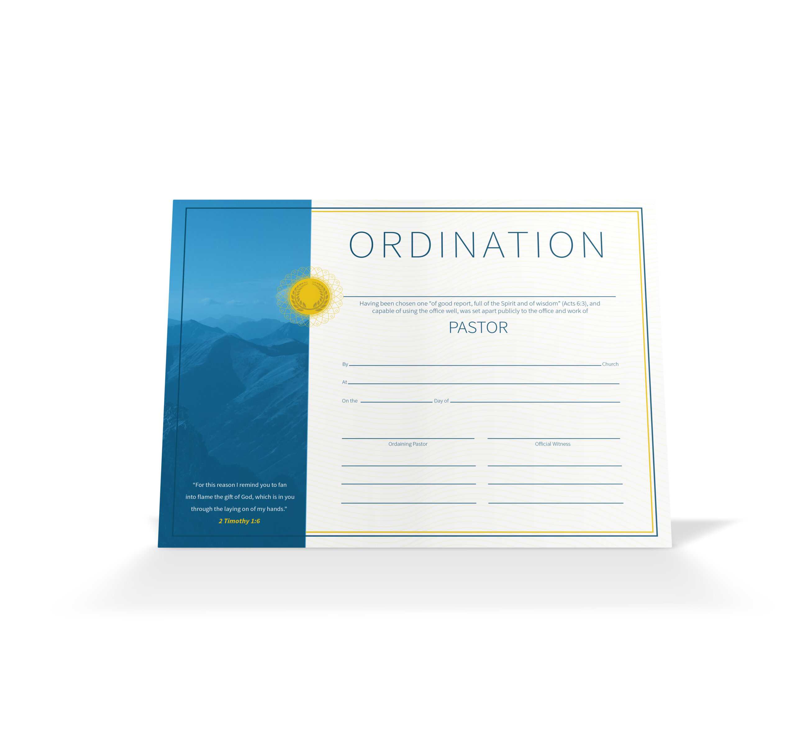 Pastor Ordination Certificate – Vineyard Digital Membership Throughout Ordination Certificate Templates
