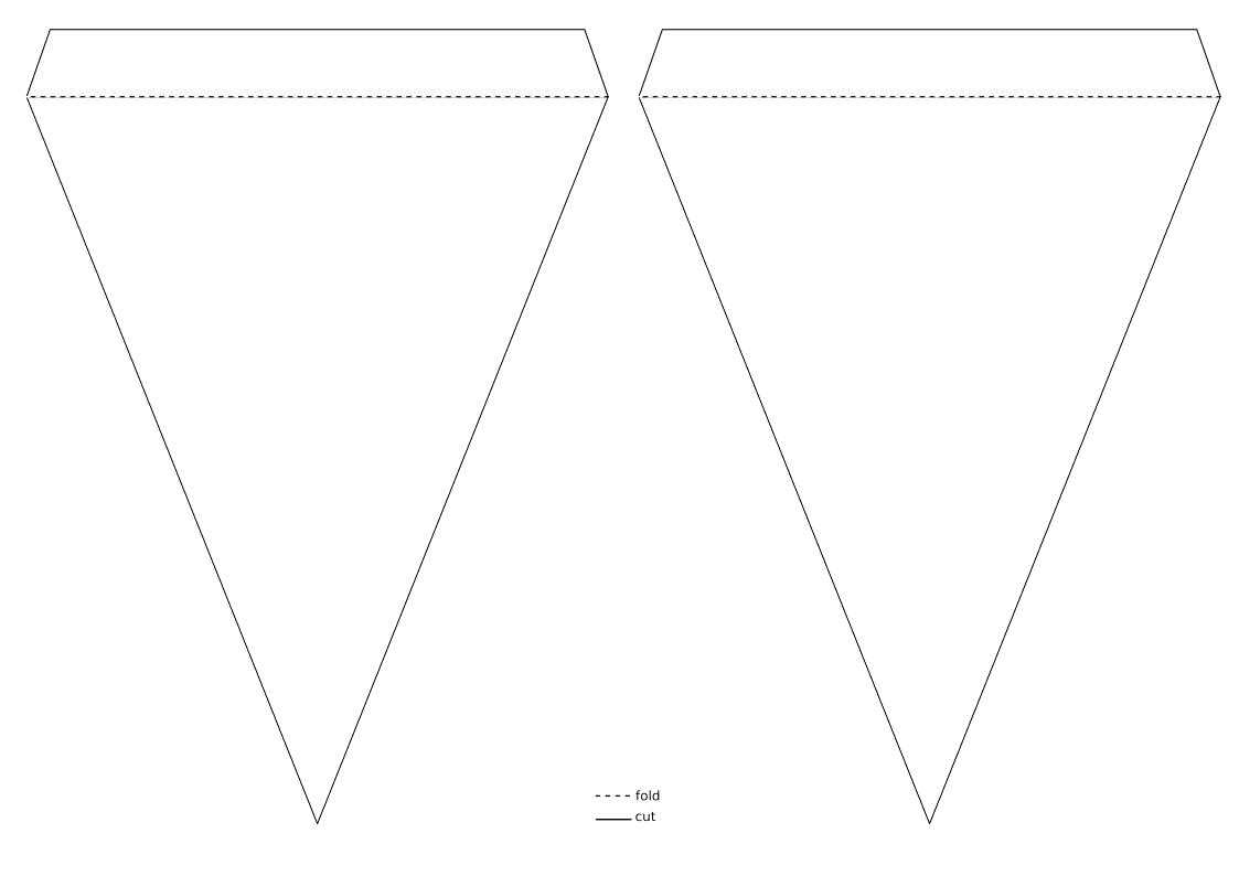Pennant Banner Template – Wovensheet.co With Triangle Banner Template Free