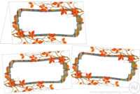 Perfectly Plaid Thanksgiving Place Cards - The Scrap Shoppe for Thanksgiving Place Card Templates