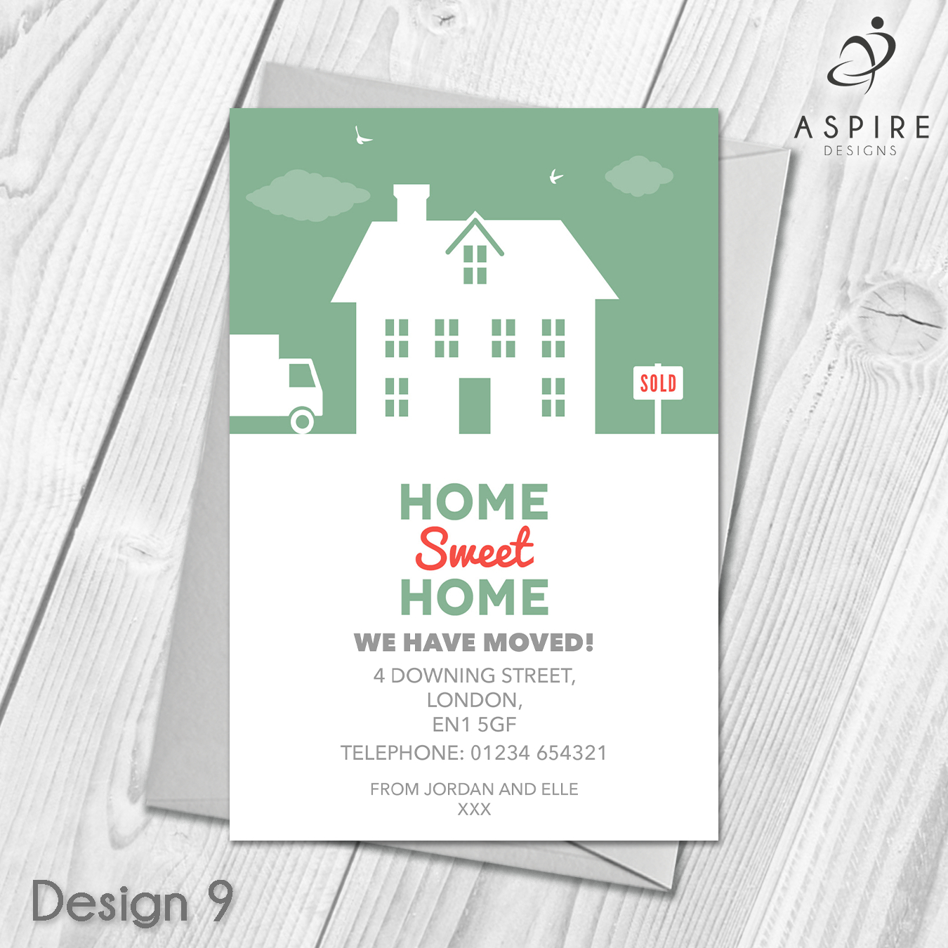 Personalised Home Sweet Home Change Of Address Cards With Regard To Free Moving House Cards Templates