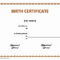Pet Birth Certificate Maker | Pet Birth Certificate For Word Within Birth Certificate Fake Template