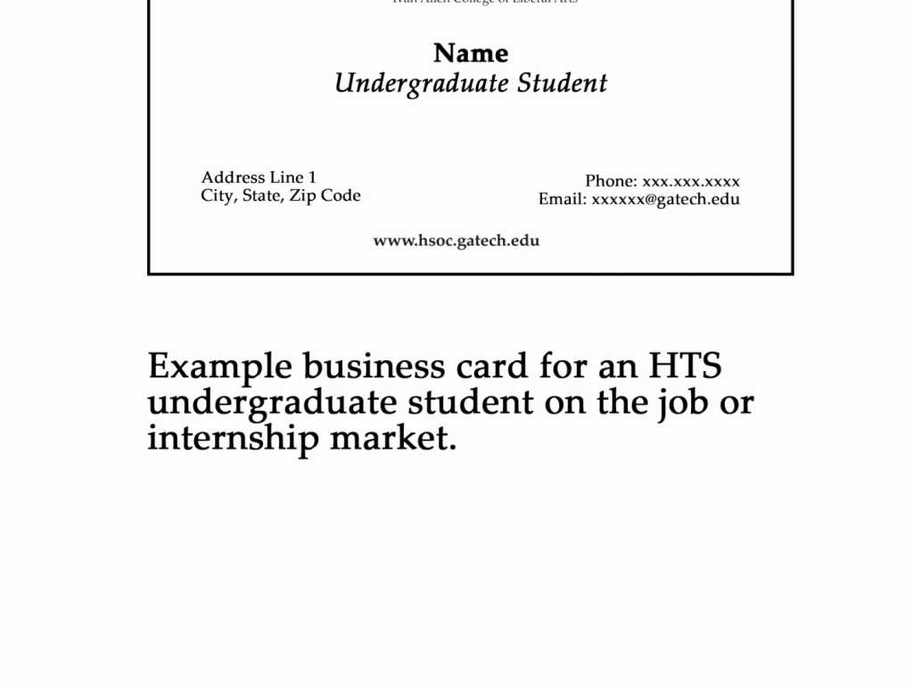 Phd Student Business Card Template | Free Download Template Within Student Business Card Template