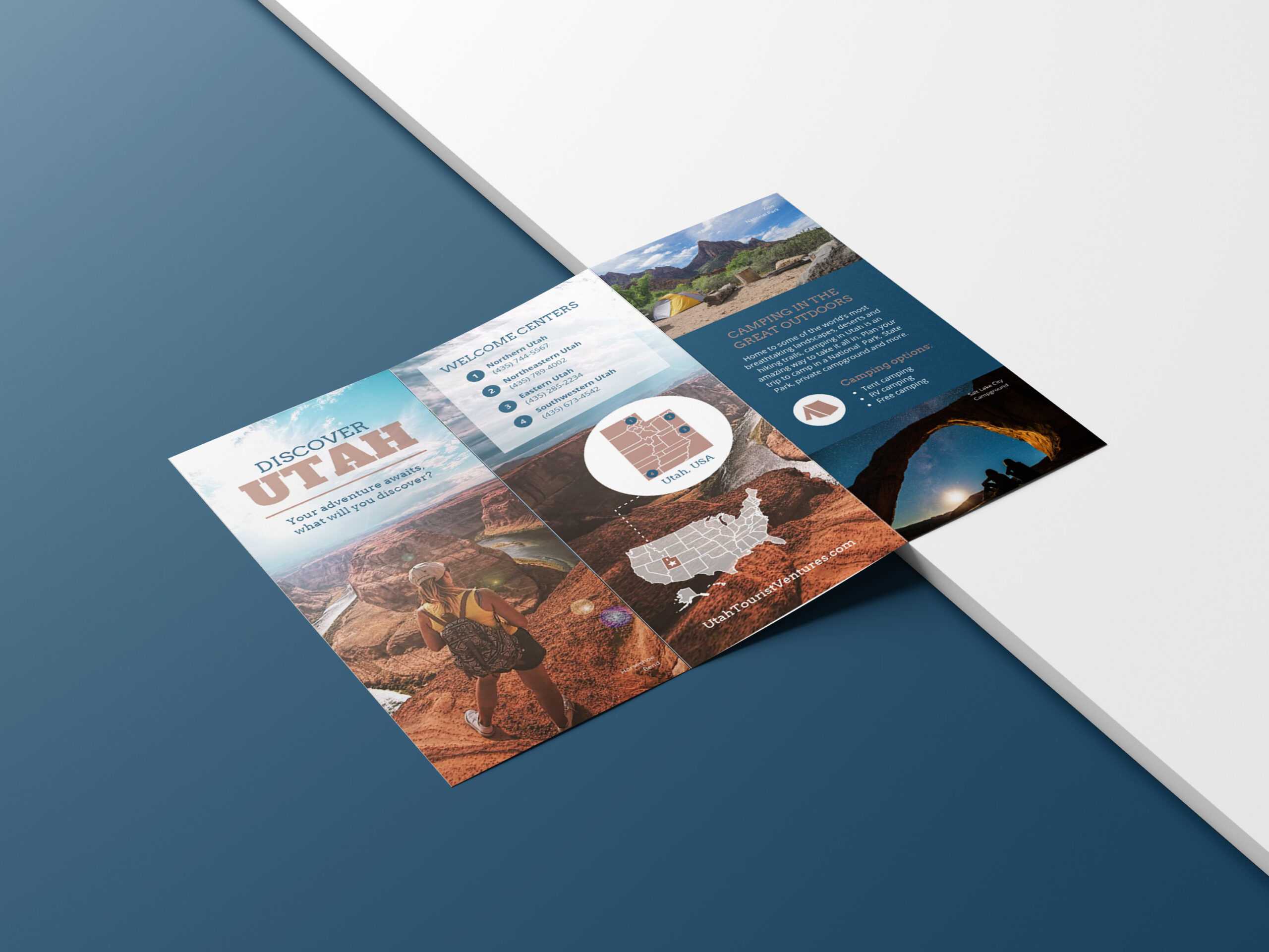 Photo Centric Outdoor Travel Brochure Idea – Venngage Regarding Travel Guide Brochure Template