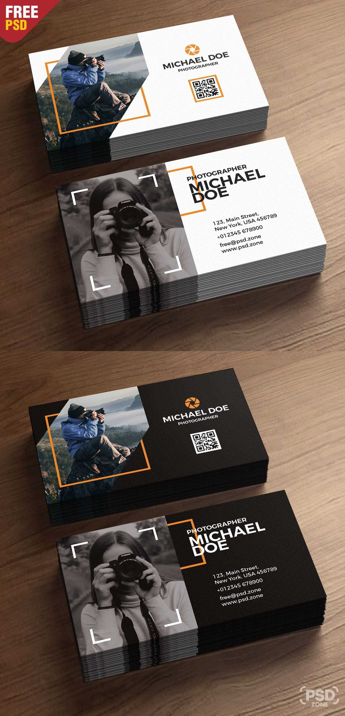 Photography Business Cards Template Psd On Behance With Regard To Photographer Id Card Template