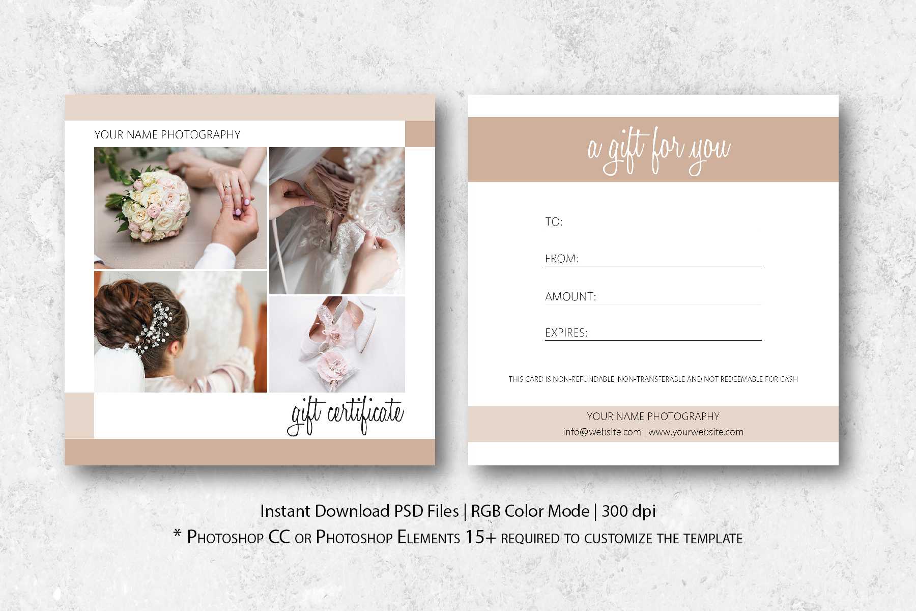 Photography Gift Certificate Template Within Gift Certificate Template Photoshop