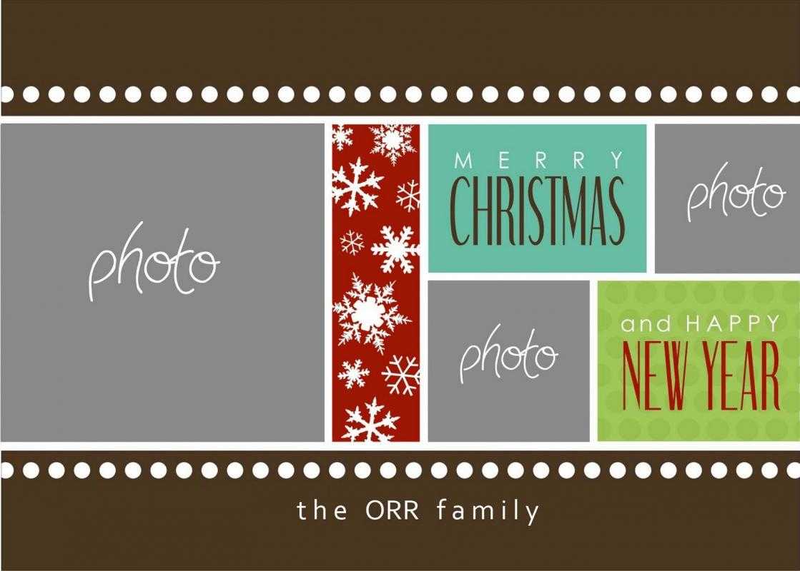 Photoshop Christmas Card Templates | Template Business Within Christmas Photo Card Templates Photoshop