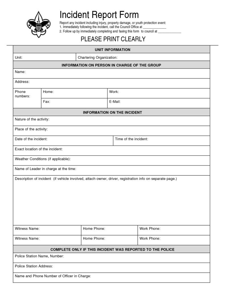 Physical Security Incident Report Template And Best Photos In Physical Security Report Template
