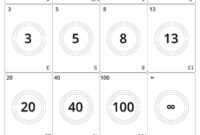 Picture: Agile Planning Poker Cards. Black And White Print within Planning Poker Cards Template