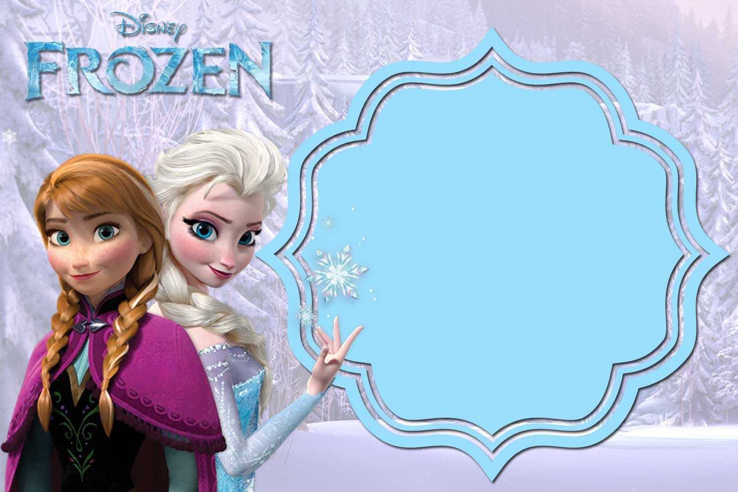 Pin On Free Printable Birthday Invitation For Frozen Birthday Card Template