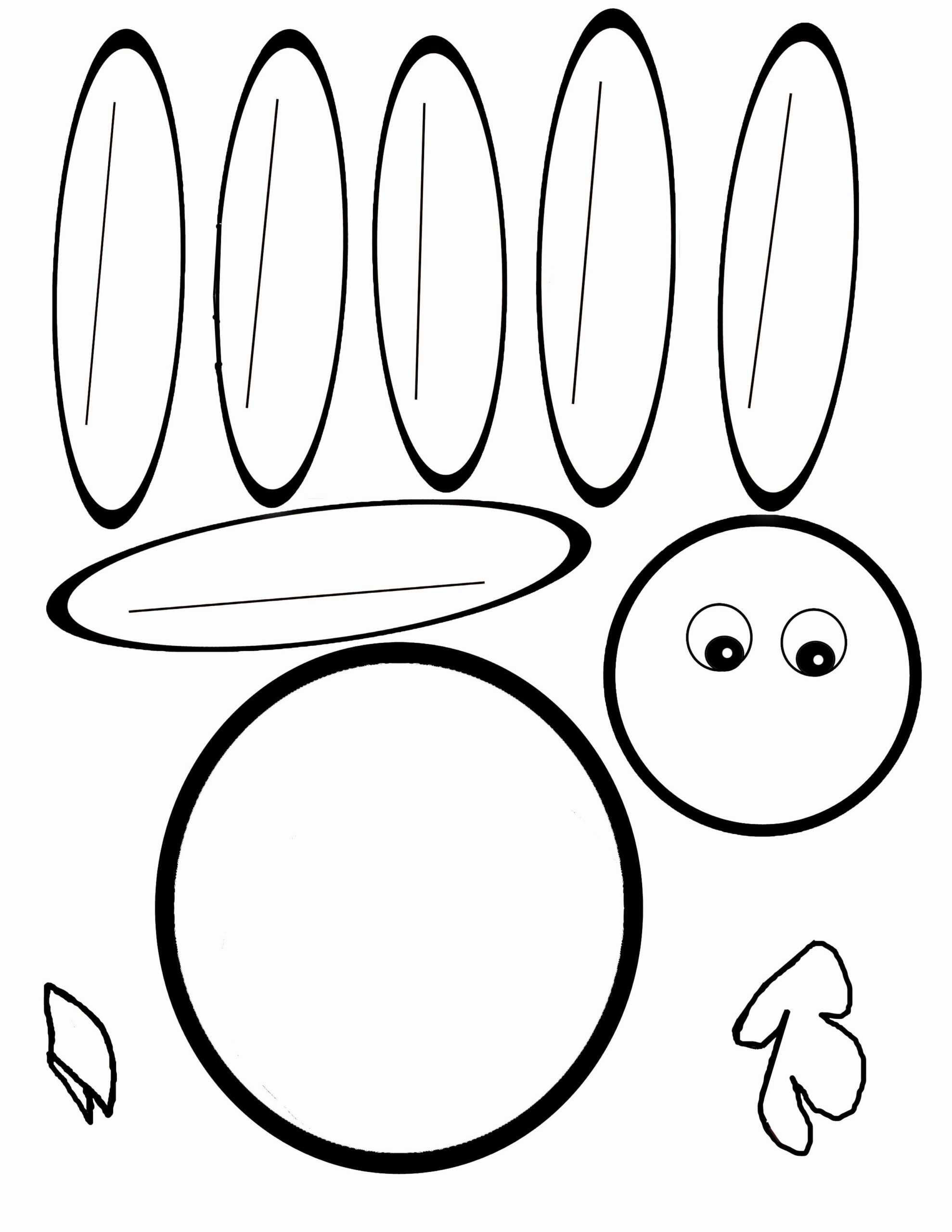 Pin On Pediatric Ot Inside Blank Turkey Template