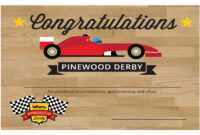 Pin On Pinewood Derby regarding Pinewood Derby Certificate Template