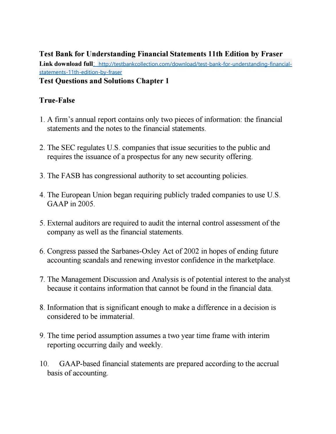 Pin On Test Bank For Understanding Financial Statements 11Th With Regard To Forensic Accounting Report Template