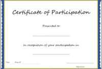 Pinclaire Donaldson On Forms | Training Certificate inside Sample Certificate Of Participation Template