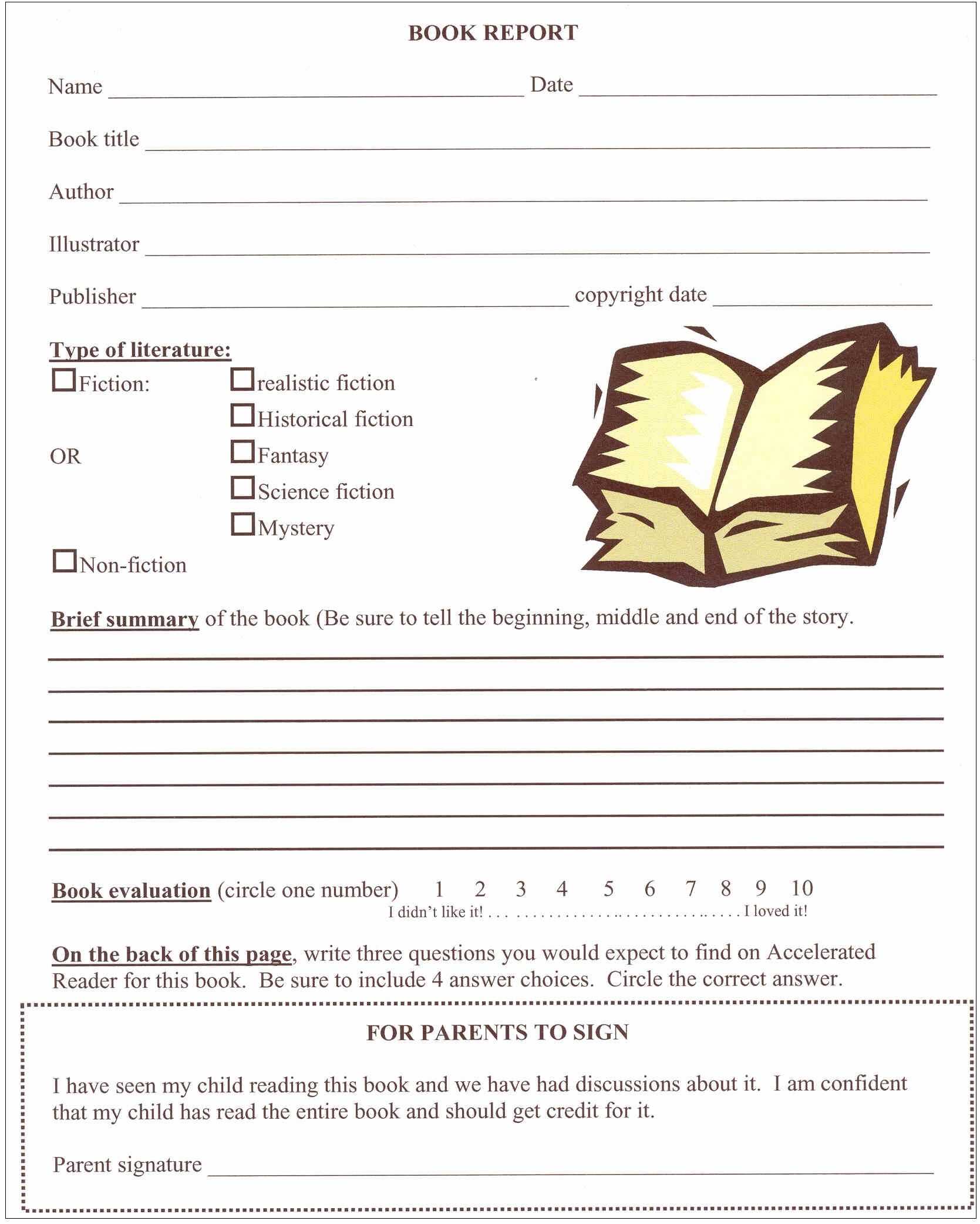 Pindana Rouse On Kid's Stuff | Book Report Templates Inside Ar Report Template