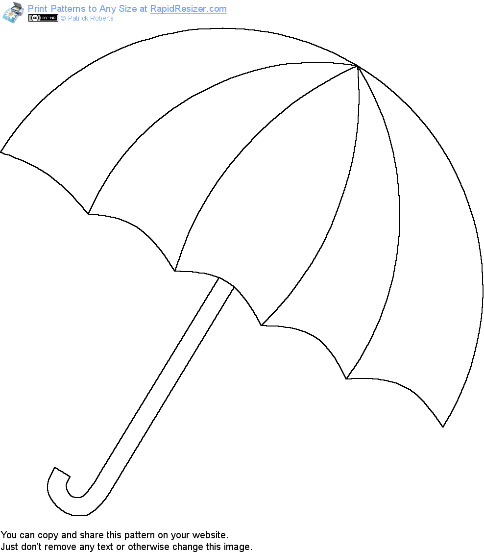 Pinkortney White On Strictly Stencils | Umbrella In Blank Umbrella Template