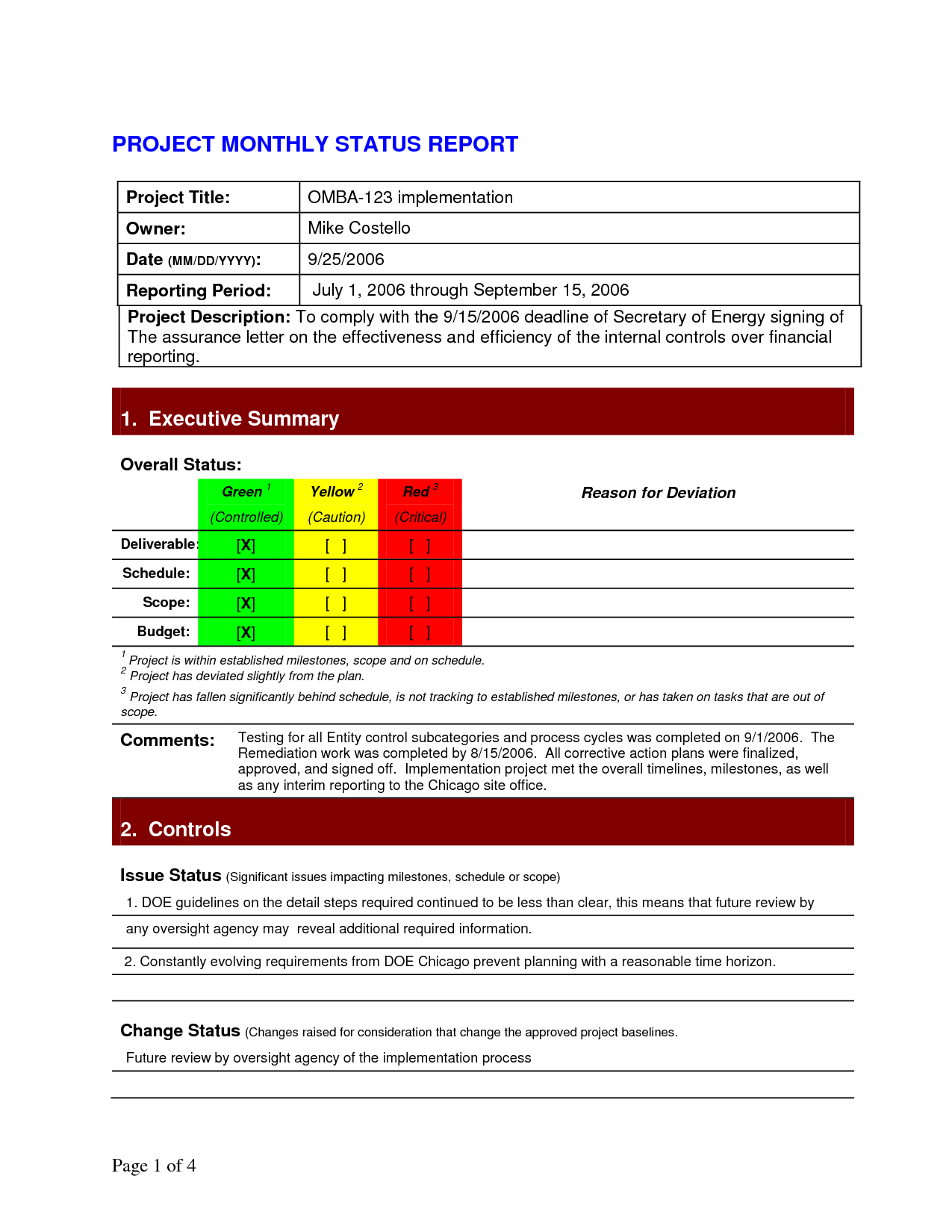 Test Summary Report Template