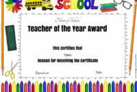 Pintiffany Ehlers On Avary | Teacher Awards, Award intended for Best Teacher Certificate Templates Free