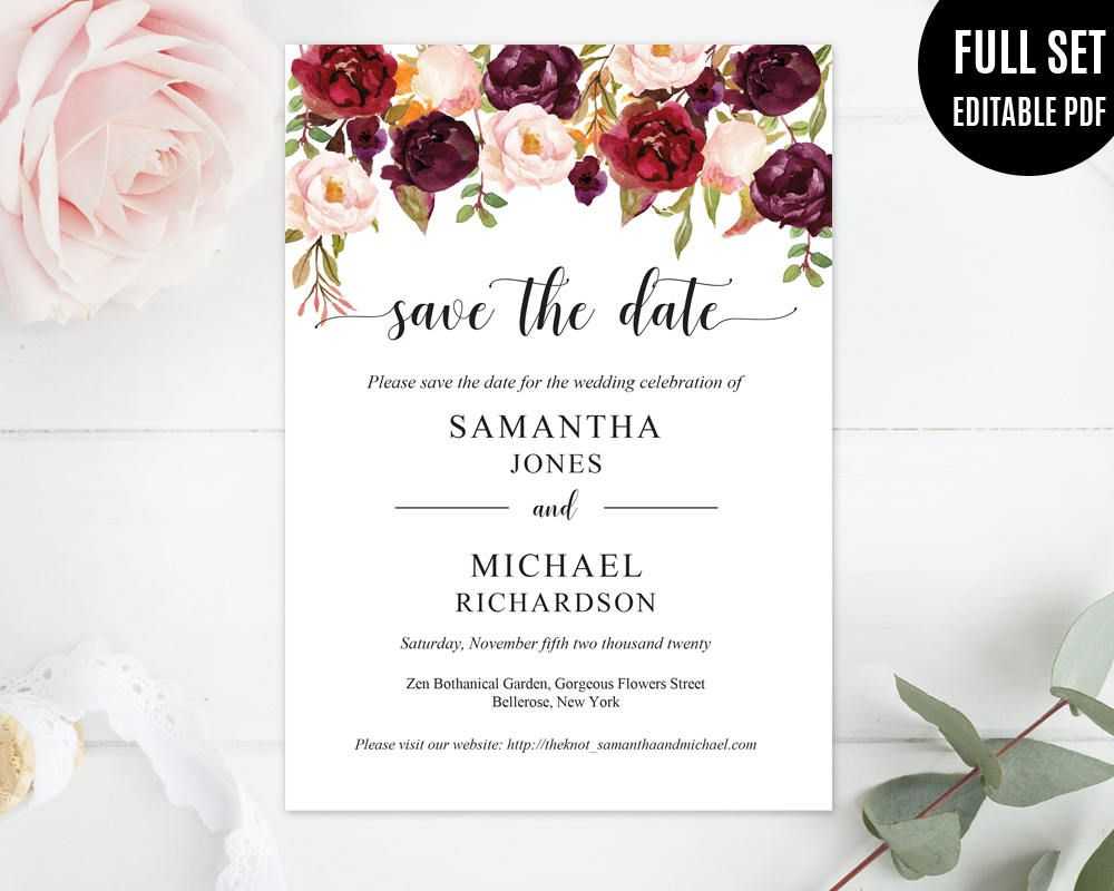 Pinvioleta Pironkova On Wedding Invitations | Save The In Save The Date Powerpoint Template