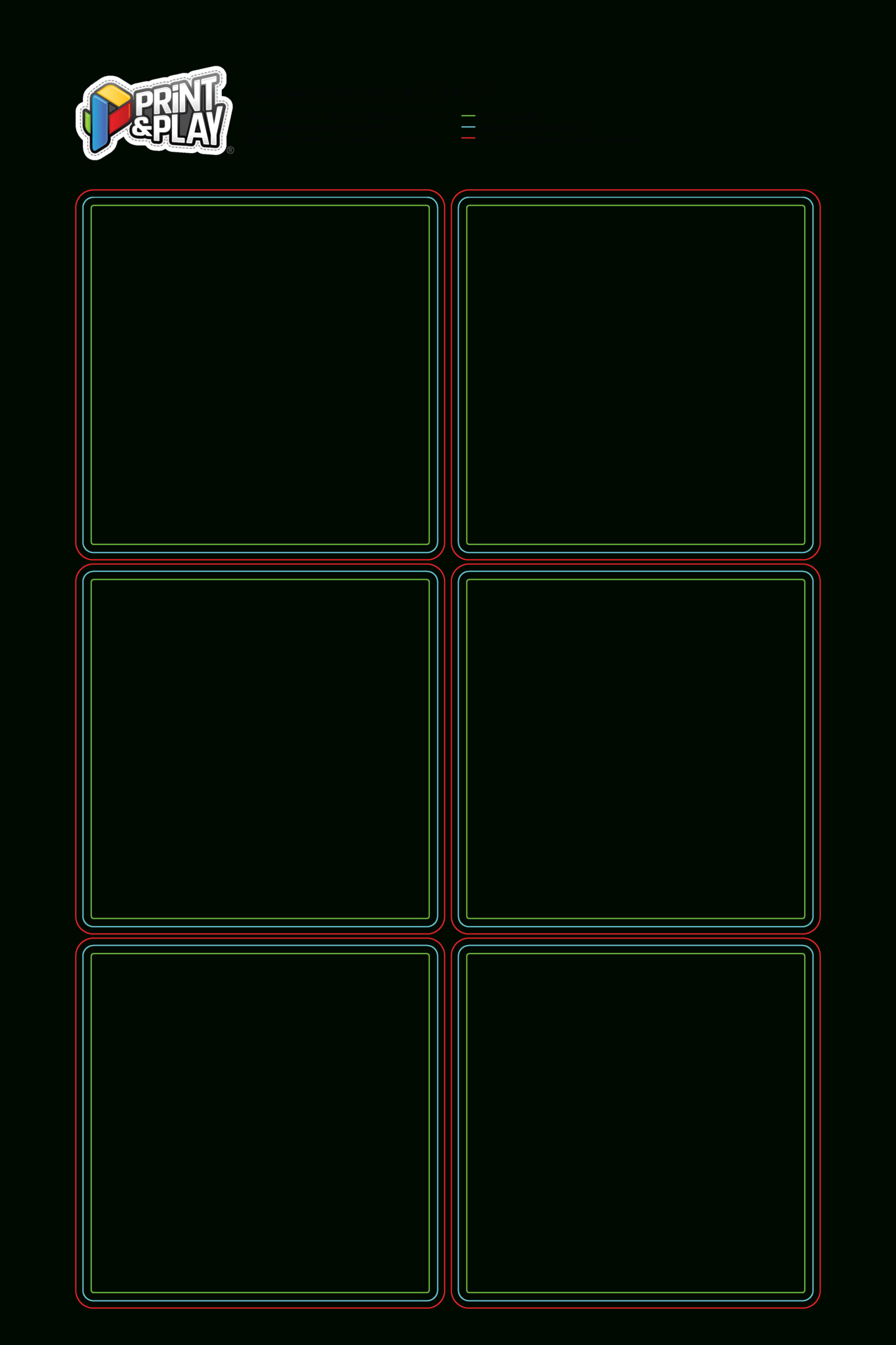 Playing Card Template Illustrator