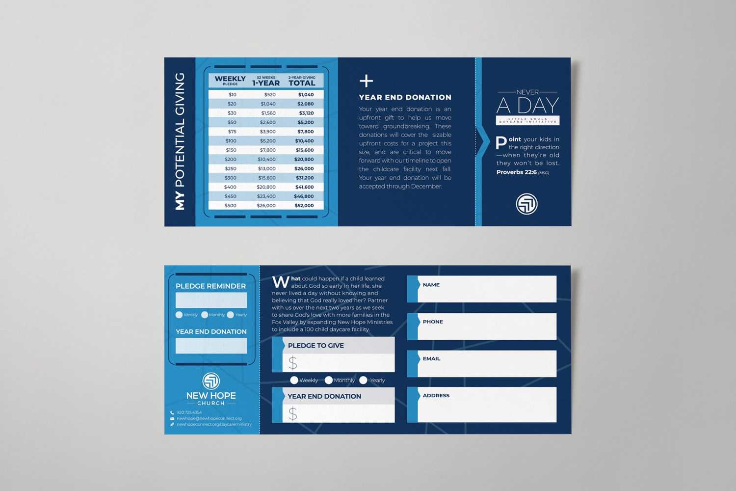 Pledge Cards & Commitment Cards | Church Campaign Design Pertaining To Church Pledge Card Template