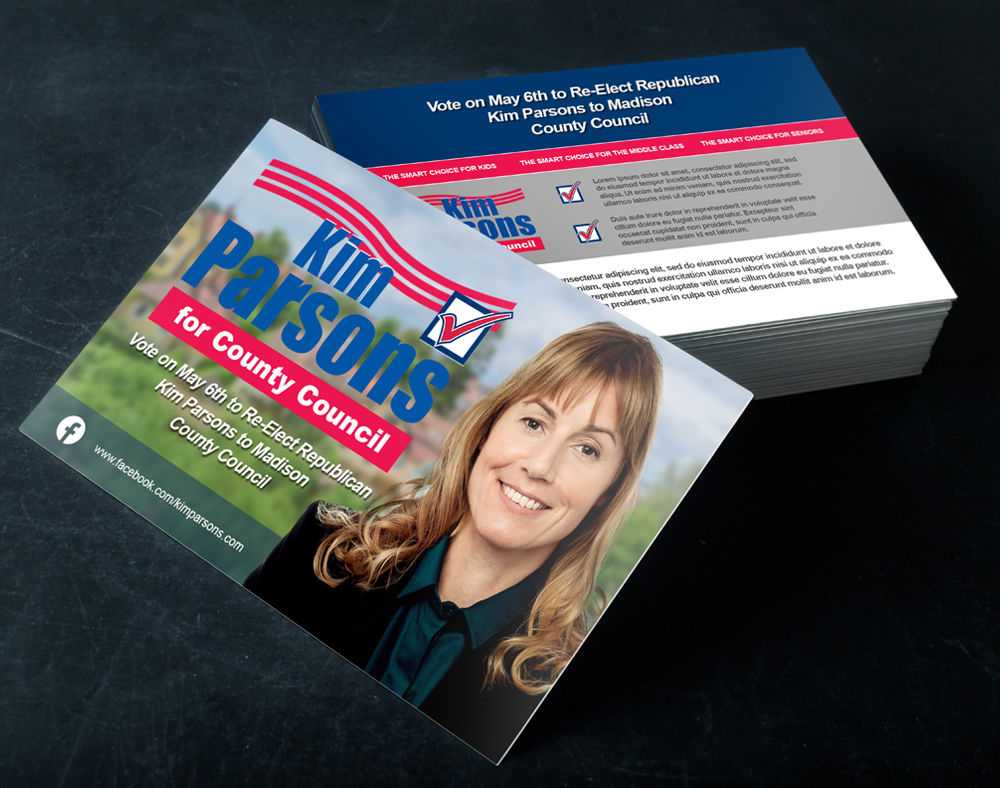 Political Campaign Printing & Direct Mail | Printplace With Push Card Template