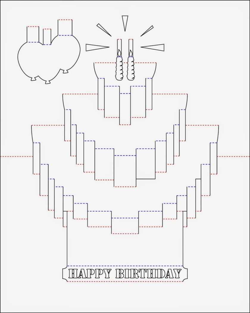 Pop Up Birthday Card Template | Pop Up Card Templates Intended For Happy Birthday Pop Up Card Free Template