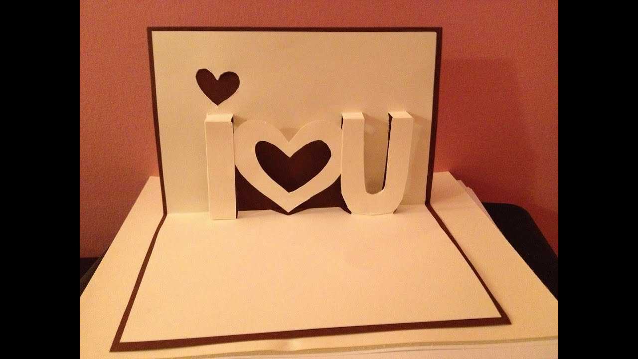 Pop Up Cards – I Love You Pop Up Card – Youtube Within I Love You Pop Up Card Template
