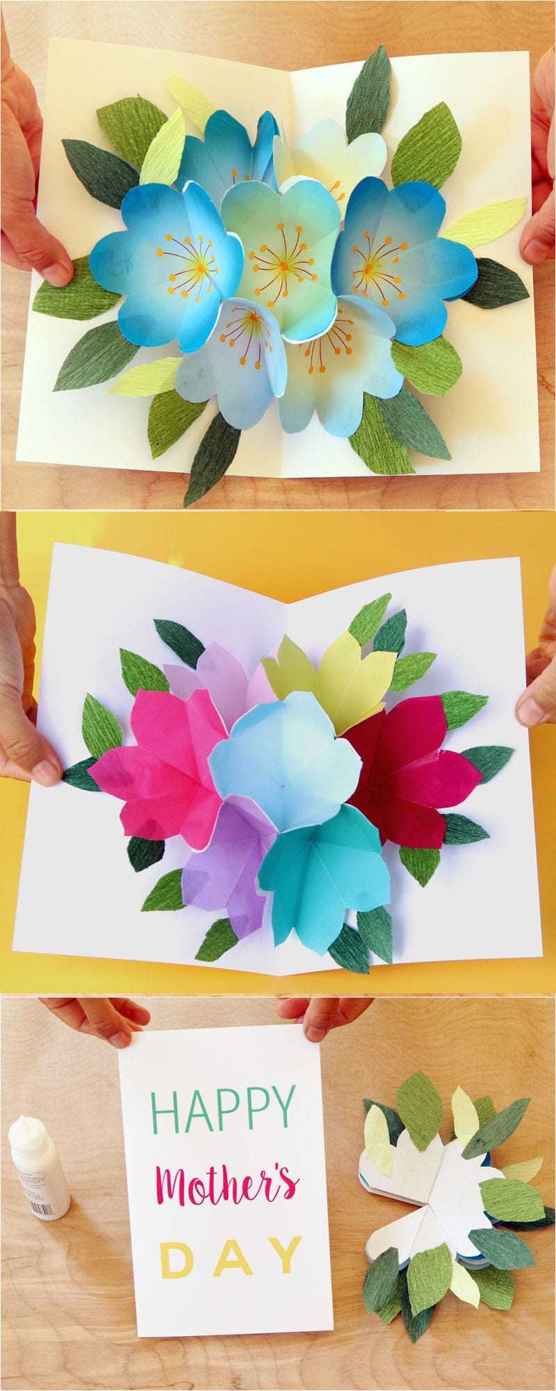 Pop Up Flowers Diy Printable Mother's Day Card – A Piece Of In Diy Pop Up Cards Templates